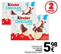 Supermercati Gulliver Chocolate ice cream KINDER offerta