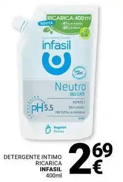 Supermercati Gulliver Detergente intimo ricarica INFASIL offerta
