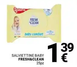 Supermercati Gulliver Salviettine baby FRESH&CLEAN offerta
