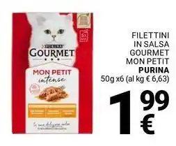 Supermercati Gulliver Filettini in salsa gourmet mon petit PURINA offerta