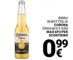 Supermercati Gulliver Birra in bottiglia CORONA offerta