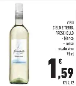 Conad Superstore Vino cielo e terra freschello offerta