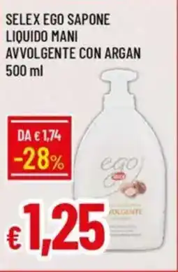 Galassia Selex ego sapone liquido mani avvolgente con argan offerta