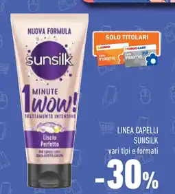 Conad Superstore Linea capelli SUNSILK offerta