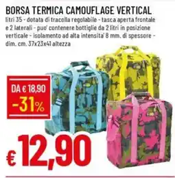 Galassia Borsa termica camouflage vertical offerta