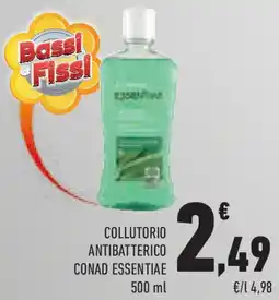 Conad Superstore Collutorio antibatterico CONAD ESSENTIAE offerta