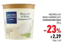 Conad Superstore Mozzarella di bufala campana d.o.p. SAPORI&DINTORNI CONAD offerta
