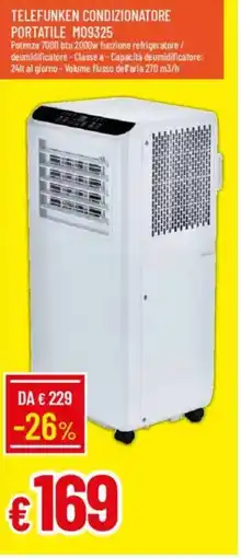 Galassia TELEFUNKEN CONDIZIONATORE PORTATILE MO9325 offerta