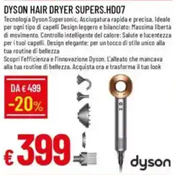 Galassia DYSON HAIR DRYER SUPERS.HD07 offerta