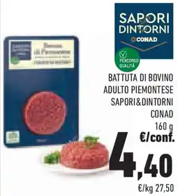 Conad Superstore Battuta di bovino adulto piemontese SAPORI&DINTORNI CONAD offerta