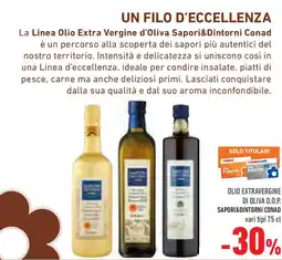 Conad Superstore Olio extravergine di oliva D.O.P. SAPORI&DINTORNI CONAD offerta