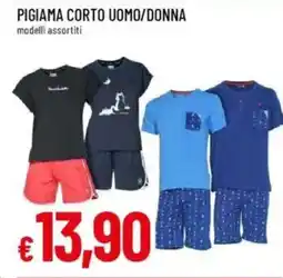 Galassia Pigiama corto uomo/donna offerta