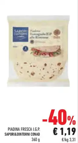 Conad Superstore Piadina fresca I.G.P. SAPORI&DINTORNI CONAD offerta