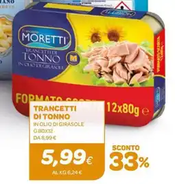 Ekom Trancetti di tonno MORETTI offerta
