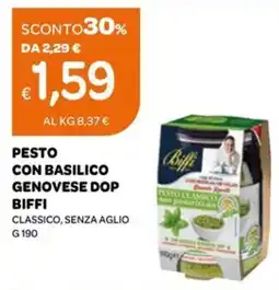 Ekom Pesto con basilico genovese DOP BIFFI offerta