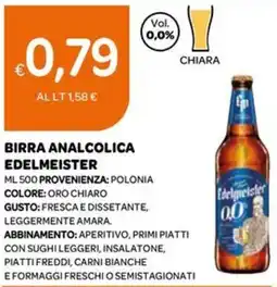 Ekom Birra analcolica EDELMEISTER offerta