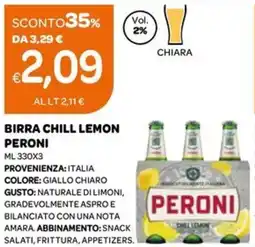 Ekom Birra chill lemon PERONI offerta