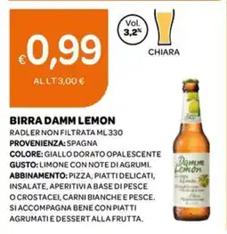 Ekom Birra damm LEMON offerta