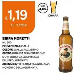 Ekom Birra MORETTI offerta