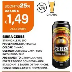 Ekom Birra CERES offerta