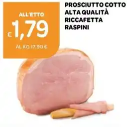 Ekom Prosciutto cotto alta qualità riccafetta RASPINI offerta