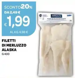 Ekom Filetti di merluzzo alaska ARGUS offerta