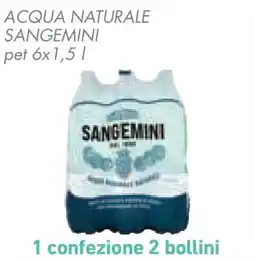 Conad Superstore acqua naturale SANGEMINI offerta