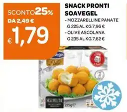 Ekom Snack pronti SOAVEGEL offerta
