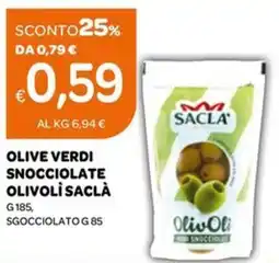 Ekom Olive verdi snocciolate olivoli SACLÀ offerta
