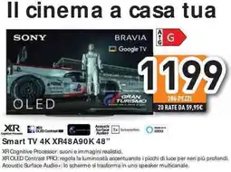Unieuro SONY Smart TV 4K XR48 A90K 48" offerta