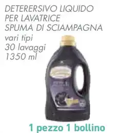 Conad Superstore Deterersivo liquido per lavatrice SPUMA DI SCIAMPAGNA offerta