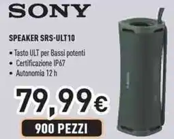 Unieuro SONY Speaker SRS-ULT10 offerta
