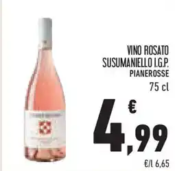 Conad Superstore Vino rosato susumaniello I.G.P. PIANEROSSE offerta