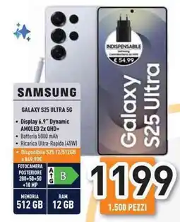 Unieuro SAMSUNG Galaxy S25 ULTRA 5G offerta