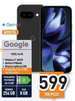 Unieuro Google PIXEL 9a 5G offerta