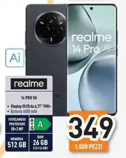 Unieuro realme 14 PRO 5G offerta