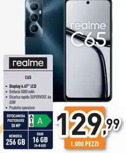 Unieuro realme C65 offerta