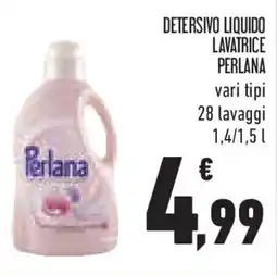 Detersivo liquido lavatrice PERLANA