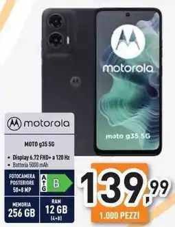 Unieuro motorola MOTO g35 5G offerta