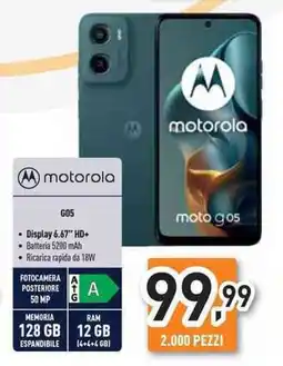 Unieuro motorola G05 offerta