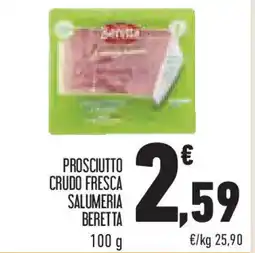 Conad Superstore Prosciutto crudo fresca salumeria BERETTA offerta