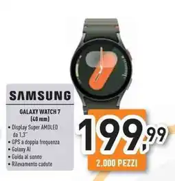 Unieuro SAMSUNG Galary WATCH 7 40 mm offerta