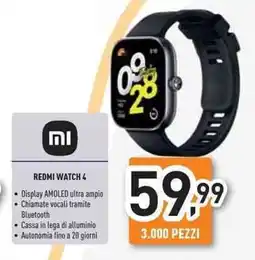 Unieuro REDMI Watch 4 offerta
