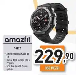 Unieuro amazfit T-REX 3 offerta