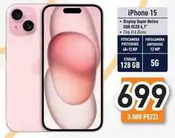Unieuro iPhone 15 offerta