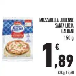 Conad Superstore Mozzarella julienne santa lucia galbani offerta