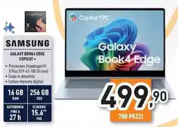 Unieuro SAMSUNG Galaxy BOOK4 EDGE COPILOT+ offerta