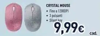 Unieuro Crystal mouse IOPLEE offerta