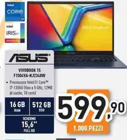Unieuro ASUS VIVOBOOK 15 F1504VA-NJ2340W offerta