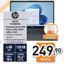 Unieuro hp LAPTOP 15-FD0069NL offerta